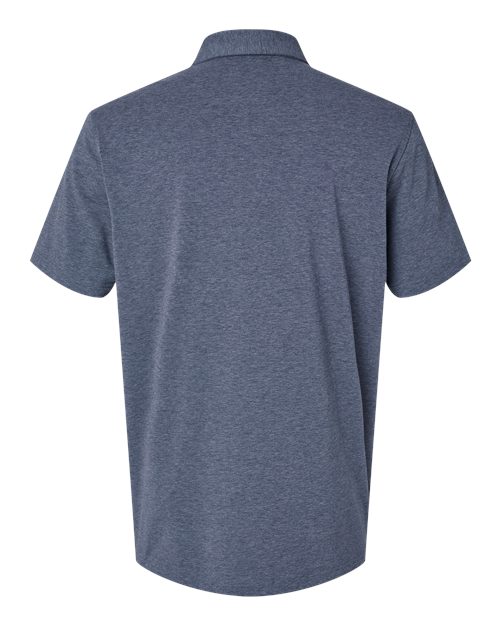 Men's Blended Polo - Collegiate Navy Melange Back
