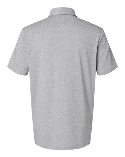 Men's Blended Polo - Grey Three Melange Back