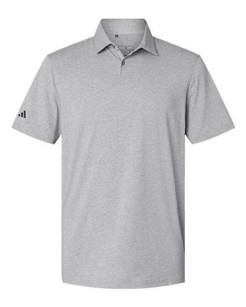 Men's Blended Polo - Grey Three Melange Front