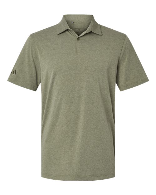 Men's Blended Polo - Olive Strata Melange Front