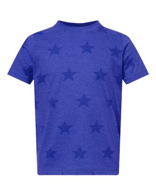 Toddler Star Print Tee - Royal Star Front