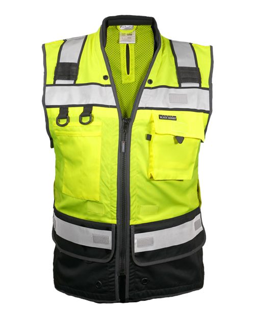 Unisex Tool Tethering Class 2 Vest - Lime Front