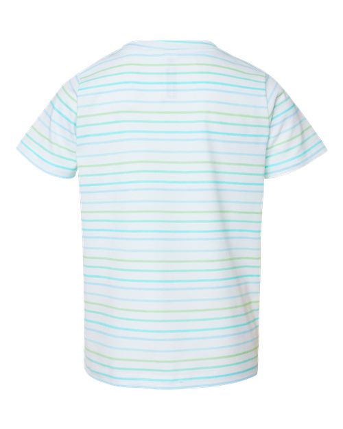 Toddler Fine Jersey Tee - Marine Stripe Back
