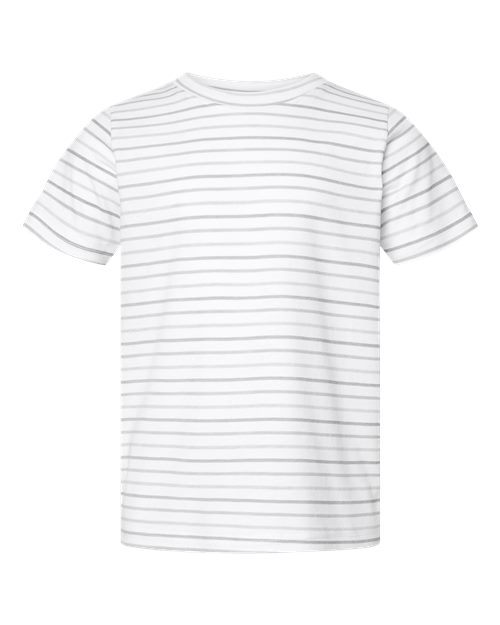 Toddler Fine Jersey Tee - Shadow Stripe Front
