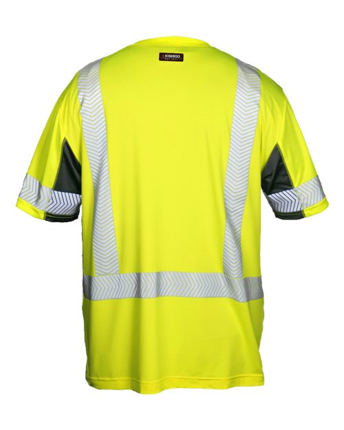 Unisex Premium Black Series® Cool Touch Class 3 T-Shirt - Lime Back