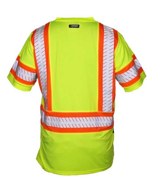 Unisex DOT Class 3 T-Shirt - Lime Back