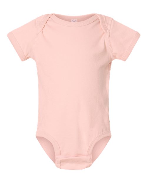 Infant Fine Jersey Bodysuit - Blush Front