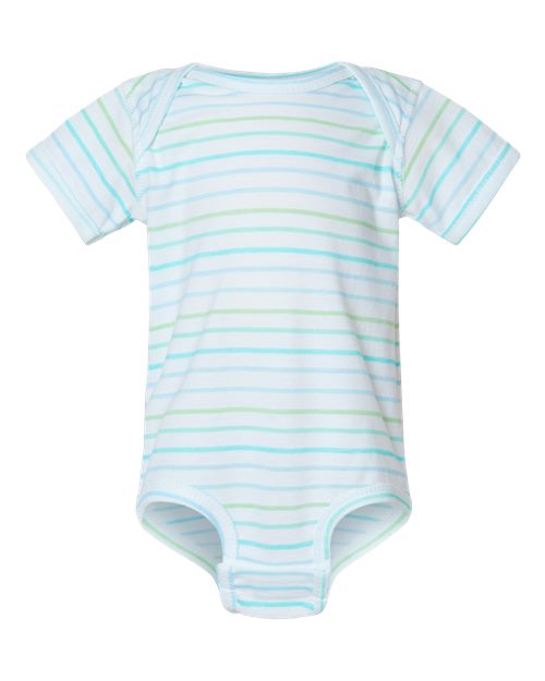 Infant Fine Jersey Bodysuit - Marine Stripe Front