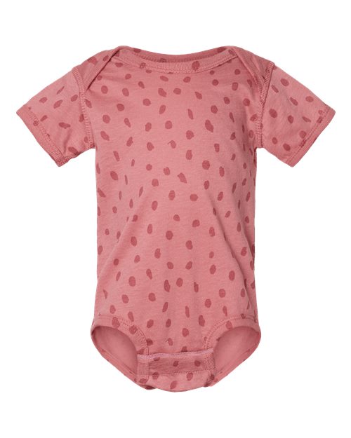Infant Fine Jersey Bodysuit - Mauvelous Spot Front