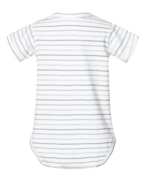 Infant Fine Jersey Bodysuit - Shadow Stripe Back