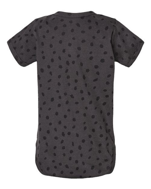 Infant Fine Jersey Bodysuit - Slate Spot Back