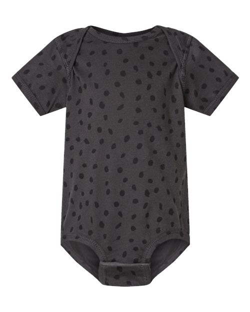 Infant Fine Jersey Bodysuit - Slate Spot Front