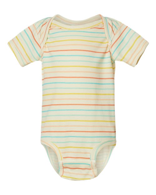 Infant Fine Jersey Bodysuit - Sunkissed Stripe Front