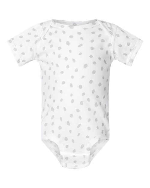Infant Fine Jersey Bodysuit - White Spot Front