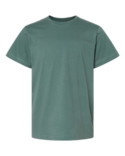 Youth Fine Jersey Tee - Basil Front