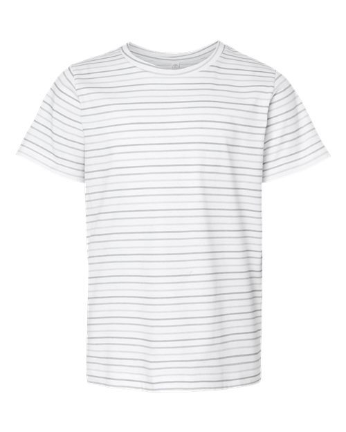 Youth Fine Jersey Tee - Shadow Stripe Front