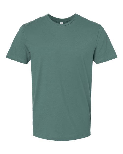 Unisex Fine Jersey Tee - Basil Front