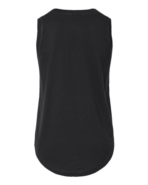 Girls' Relaxed Fine Jersey Tank - Black Back