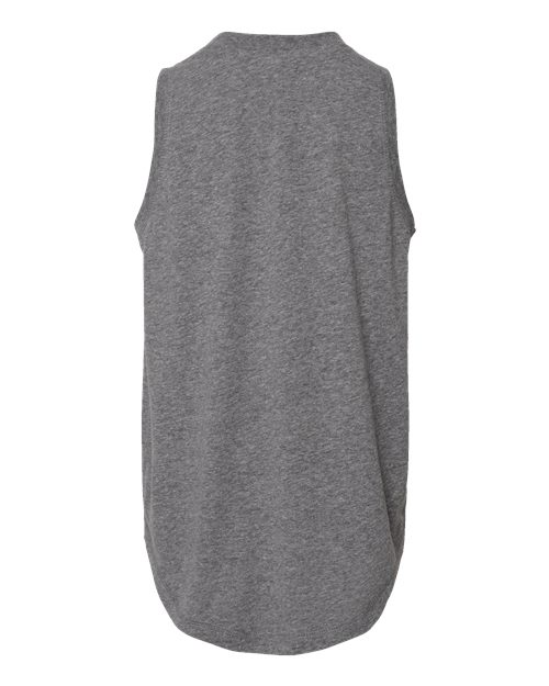 Girls' Relaxed Fine Jersey Tank - Granite Heather Back