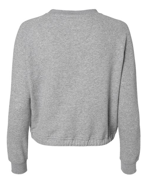 Women's Relaxed 3-End Boxy Fleece Crewneck Sweatshirt - Heather Back