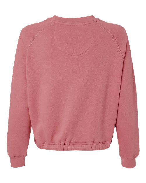 Women's Relaxed 3-End Boxy Fleece Crewneck Sweatshirt - Mauvelous Back