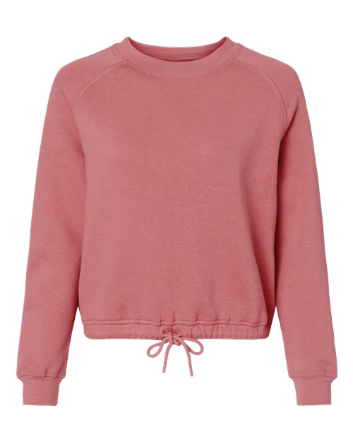 Women's Relaxed 3-End Boxy Fleece Crewneck Sweatshirt - Mauvelous Front