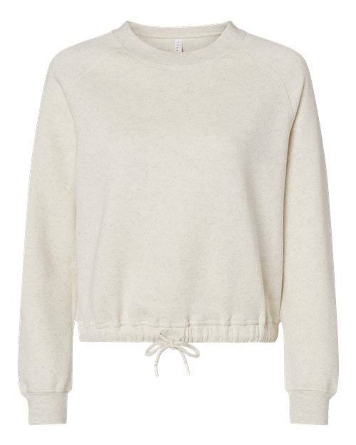 Women's Relaxed 3-End Boxy Fleece Crewneck Sweatshirt - Natural Heather Front