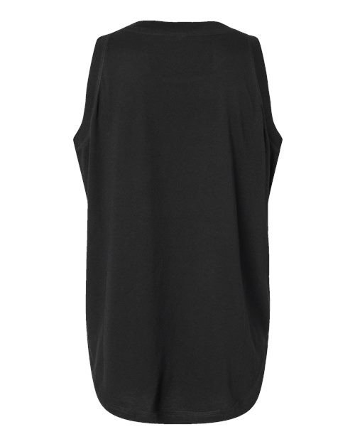 Women's Relaxed Fine Jersey Tank - Black Back