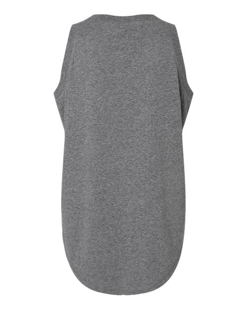 Women's Relaxed Fine Jersey Tank - Granite Heather Back