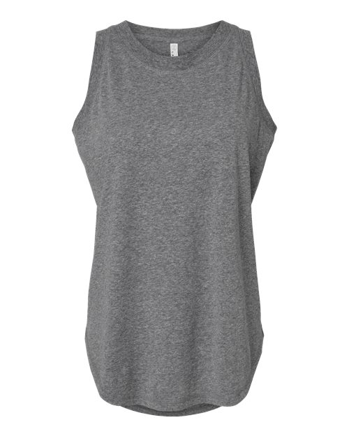 Women's Relaxed Fine Jersey Tank - Granite Heather Front