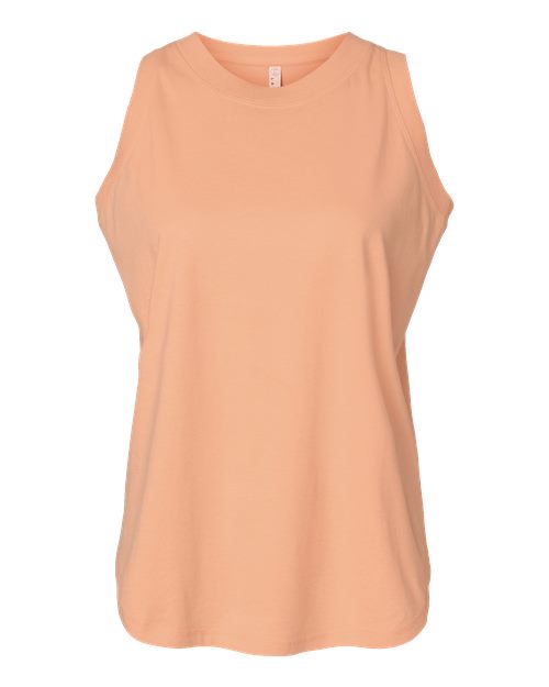 Women's Relaxed Fine Jersey Tank - Peachy Front