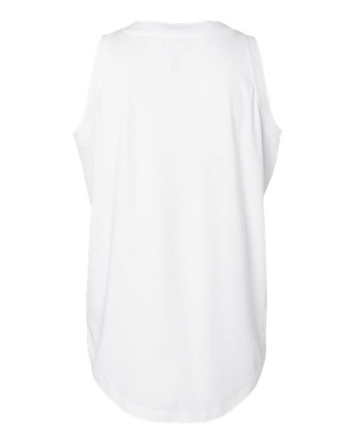 Women's Relaxed Fine Jersey Tank - White Back