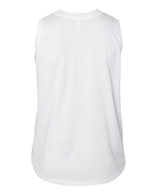 Women's Curvy Relaxed Fine Jersey Tank - White Back