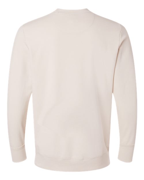 Unisex Vintage Wash Fleece Crewneck Sweatshirt - Washed Natural Back