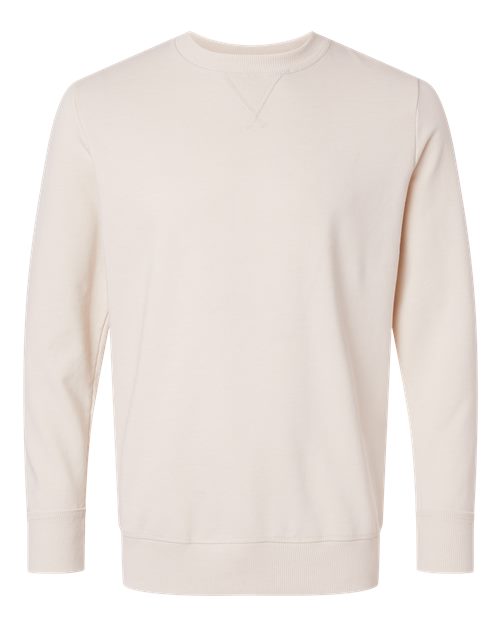 Unisex Vintage Wash Fleece Crewneck Sweatshirt - Washed Natural Front