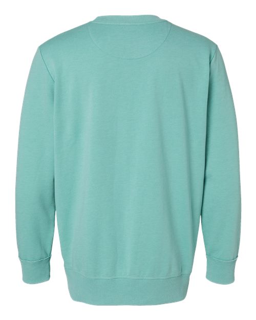 Unisex Vintage Wash Fleece Crewneck Sweatshirt - Washed Saltwater Back