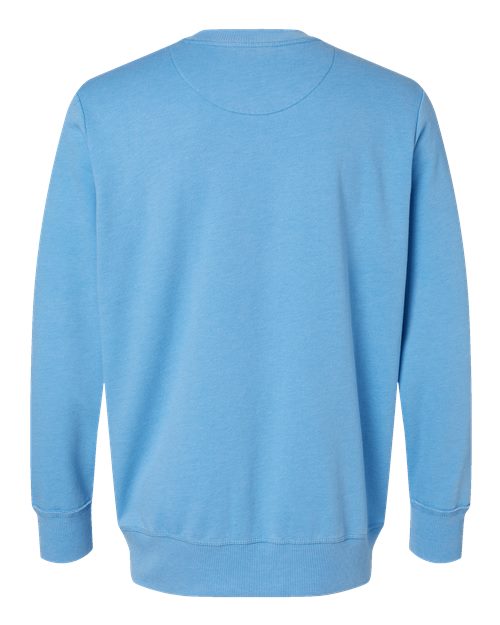 Unisex Vintage Wash Fleece Crewneck Sweatshirt - Washed Tradewind Back