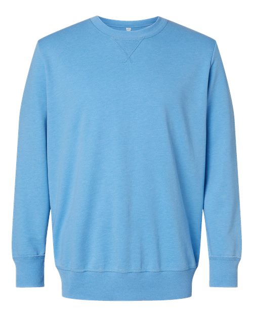 Unisex Vintage Wash Fleece Crewneck Sweatshirt - Washed Tradewind Front