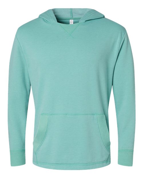 Unisex Vintage Wash Fleece Hoodie Sweatshirt - Washed Saltwater Front