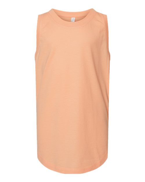 Girls' Relaxed Fine Jersey Tank - Peachy Front