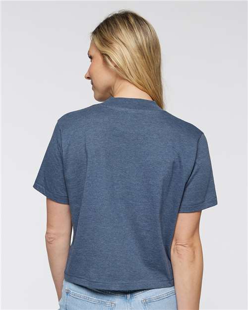Women's Boxy Tee - Vintage Denim Back