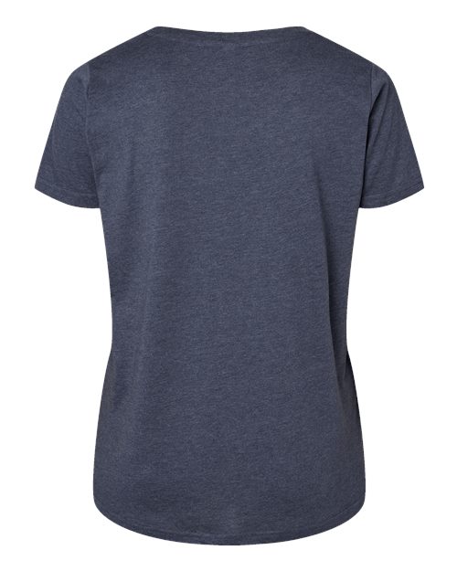 Women's Curvy Collection Fine Jersey Tee - Vintage Denim Back