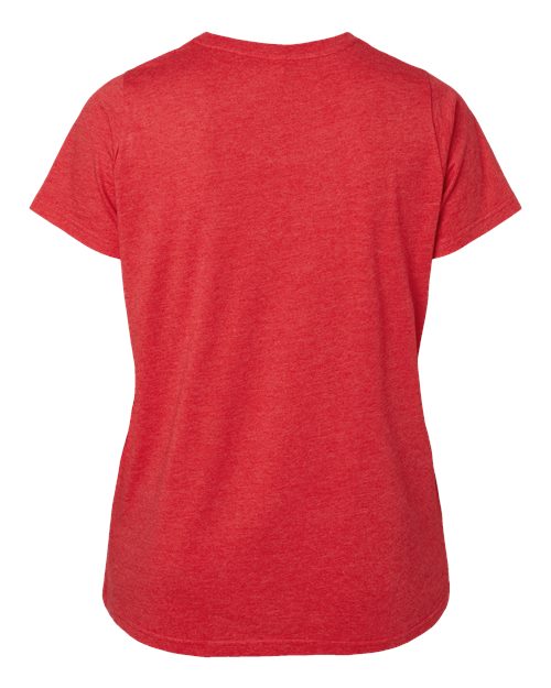 Women's Curvy Collection Fine Jersey Tee - Vintage Red Back