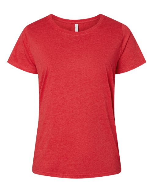 Women's Curvy Collection Fine Jersey Tee - Vintage Red Front