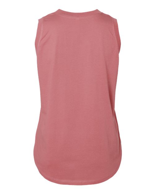 Women's Curvy Relaxed Fine Jersey Tank - Mauvelous Back