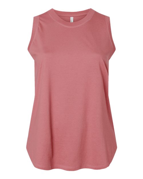 Women's Curvy Relaxed Fine Jersey Tank - Mauvelous Front