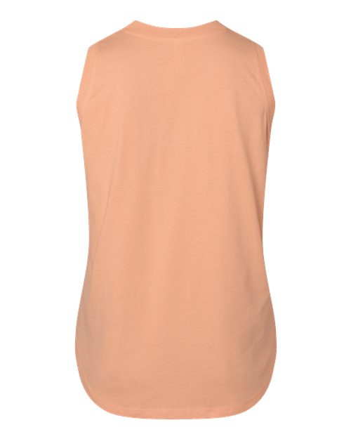 Women's Curvy Relaxed Fine Jersey Tank - Peachy Back