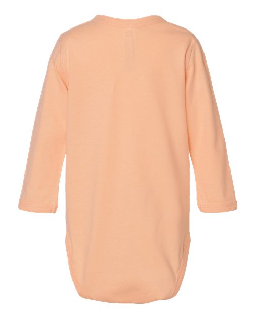 Infant Fine Jersey Long Sleeve Bodysuit - Peachy Back