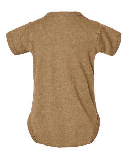 Infant Fine Jersey Bodysuit - Vintage Coyote Brown Back