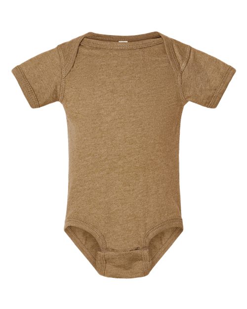 Infant Fine Jersey Bodysuit - Vintage Coyote Brown Front